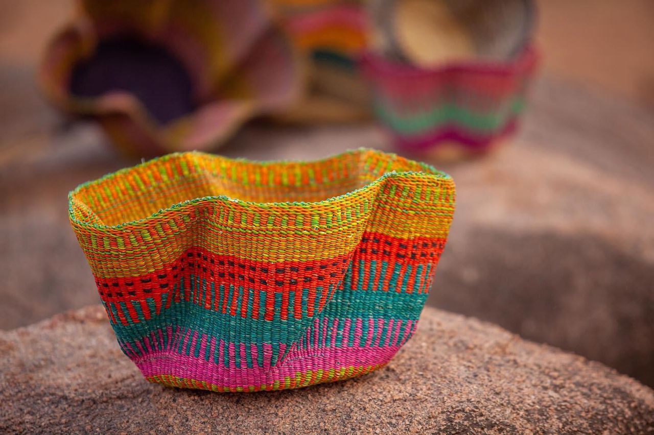 Handgefertigter Ghana-Korb – Tradition und Stil vereint