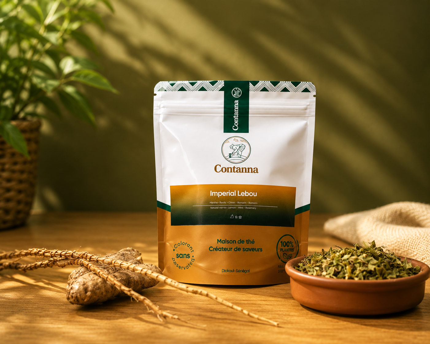 HAPPINESS GINGER – Vitalitäts- und Balance-Elixier | Grüner Tee, Ingwer & Nelke