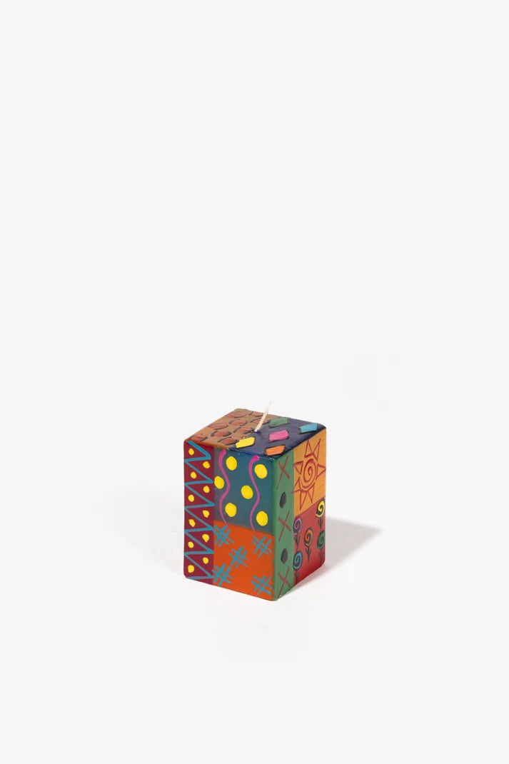 KAPULA Multi Coloured Ethnic – handbemalte Kerzen