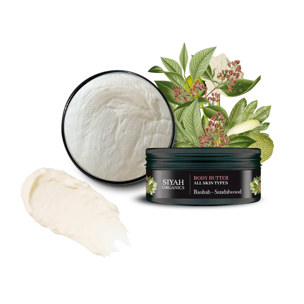 Körperbutter Baobab–Sandelholz von Siyah Organics