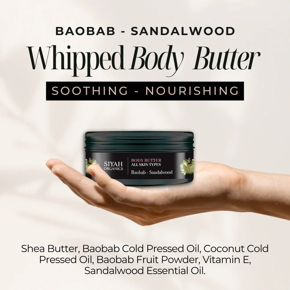 Körperbutter Baobab–Sandelholz von Siyah Organics – Ansicht 3