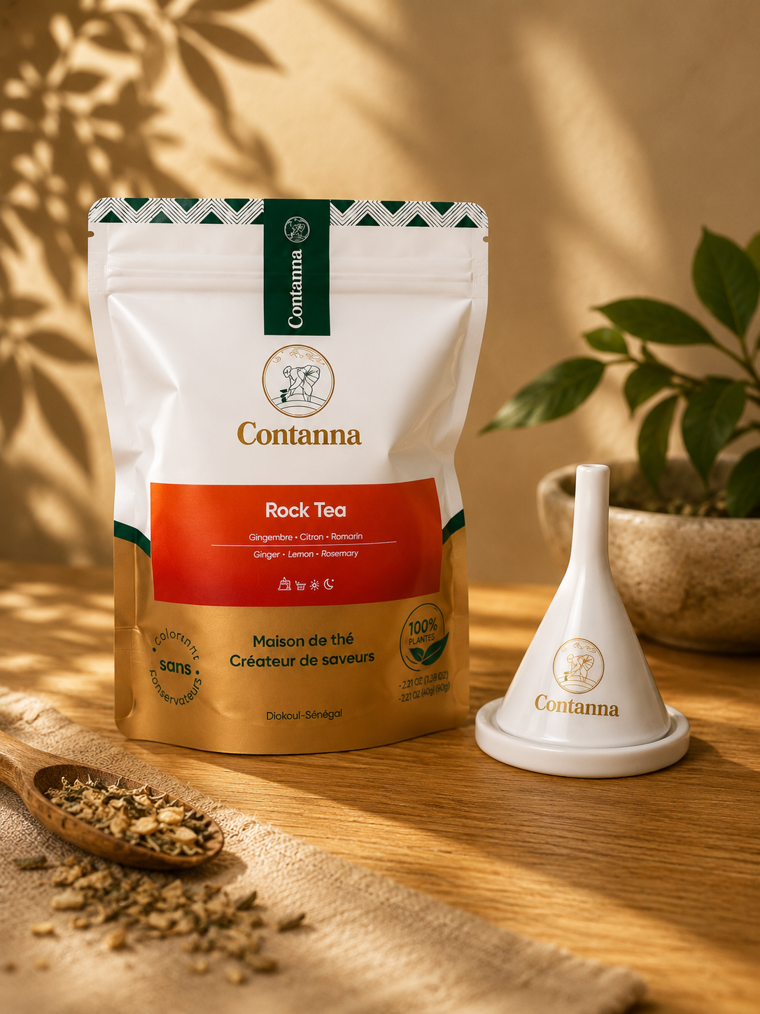 ROCK TEA – Vitalitäts- und Regenerationsaufguss | Ingwer, Zitrone & Rosmarin