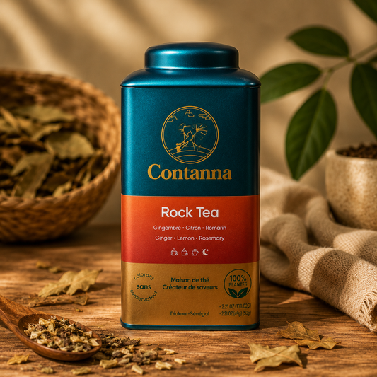 ROCK TEA – Vitalitäts- und Regenerationsaufguss | Ingwer, Zitrone & Rosmarin