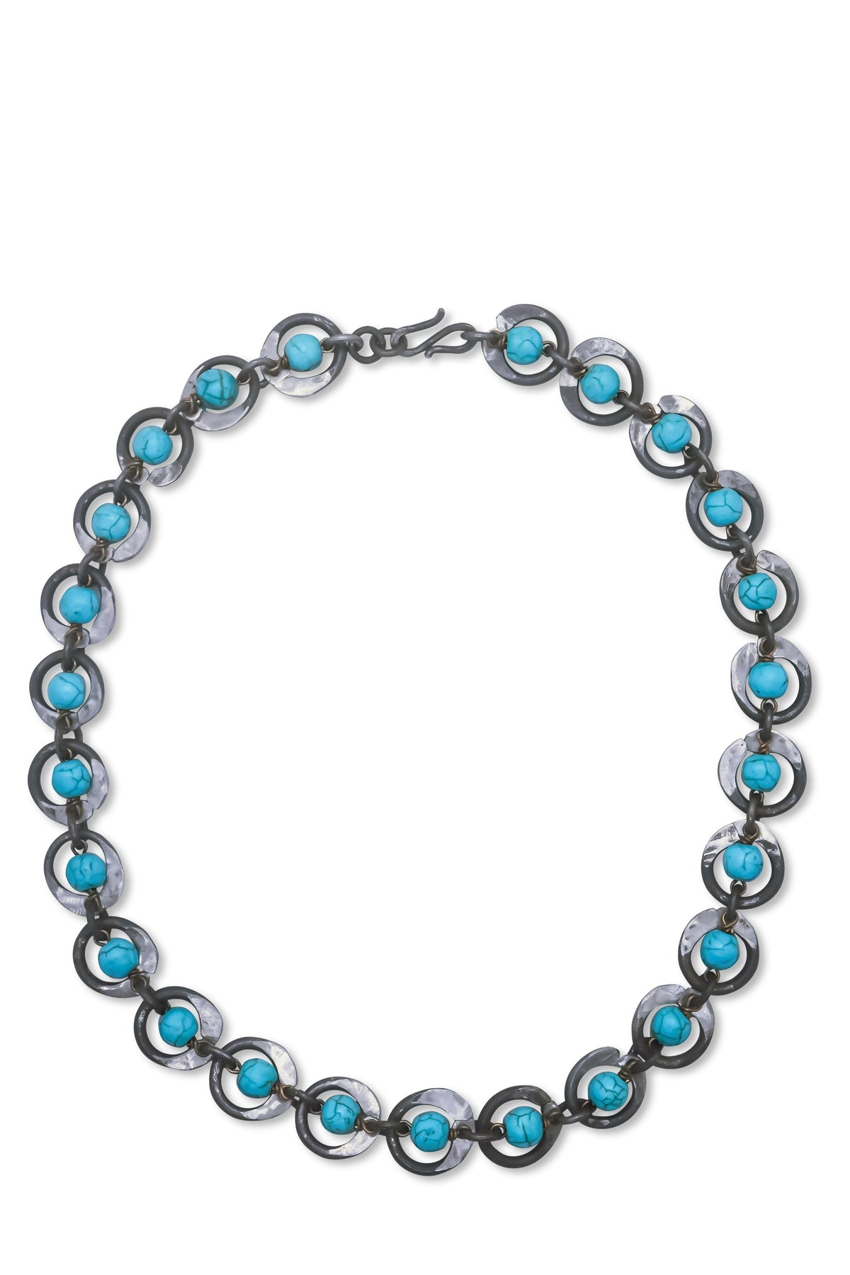 Snare Chain Necklace with Turquoise – handgefertigter Schmuck aus Sambia von Mulberry Mongoose | ADUNARTS®