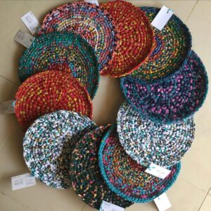 Handgefertigtes KAYOONG Tischset - Viele Farben 4er Set