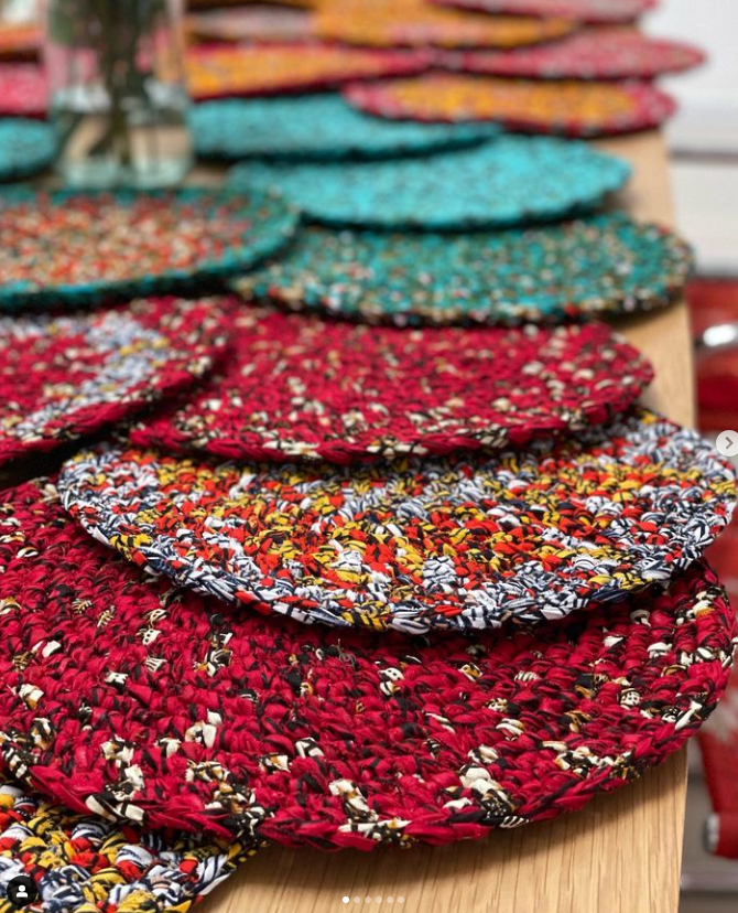Handgefertigtes KAYOONG Tischset - Viele Farben 4er Set