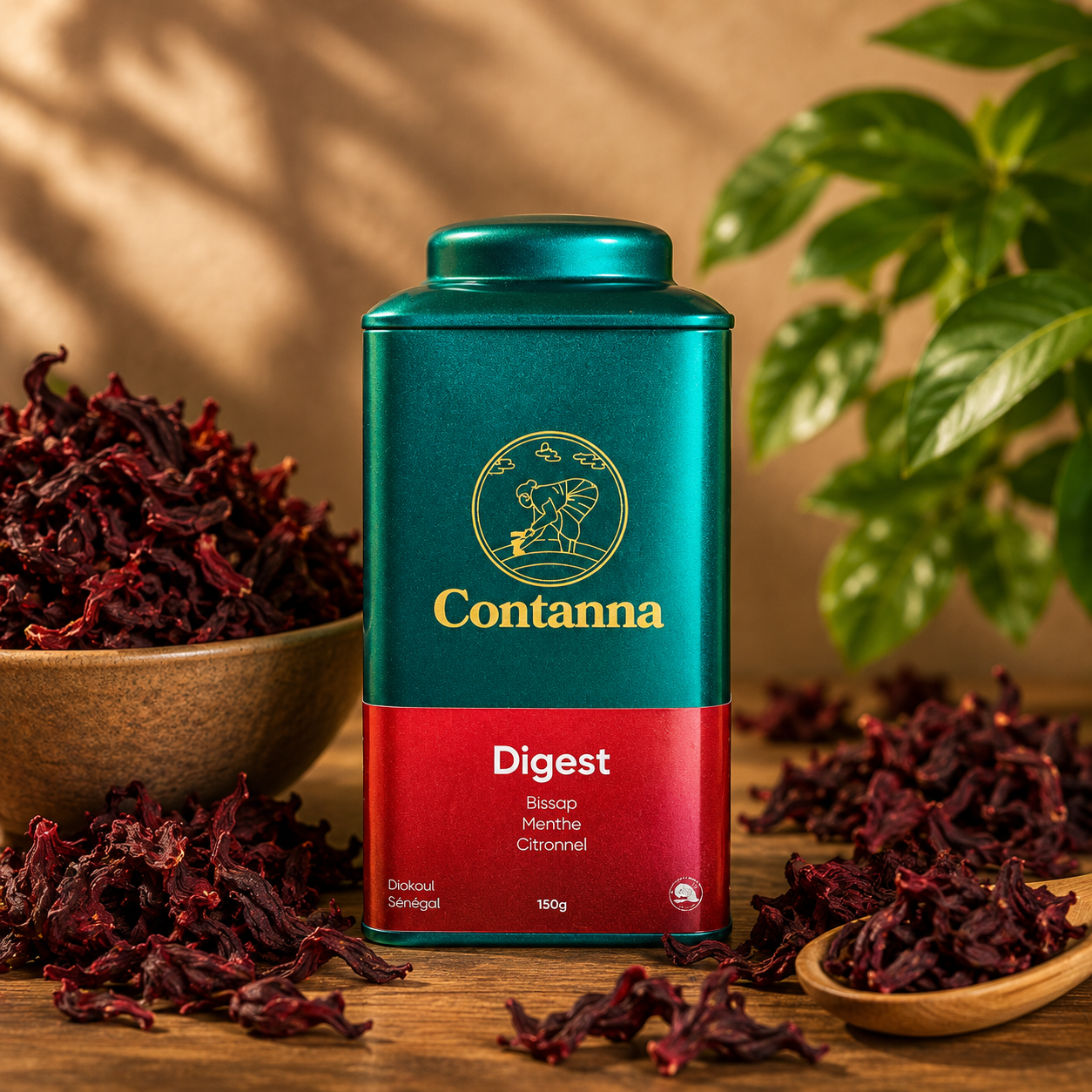 DIGEST – Verdauungsfördernder Aufguss; Leichtigkeit | Roter Hibiskus, Minze; Zitronengras