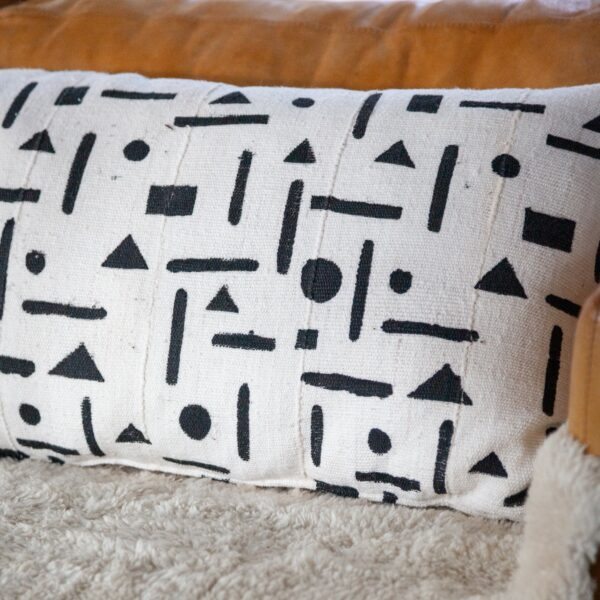 Mudcloth langes Dekokissen – Ansicht 4